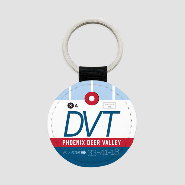 DVT - Round Keychain