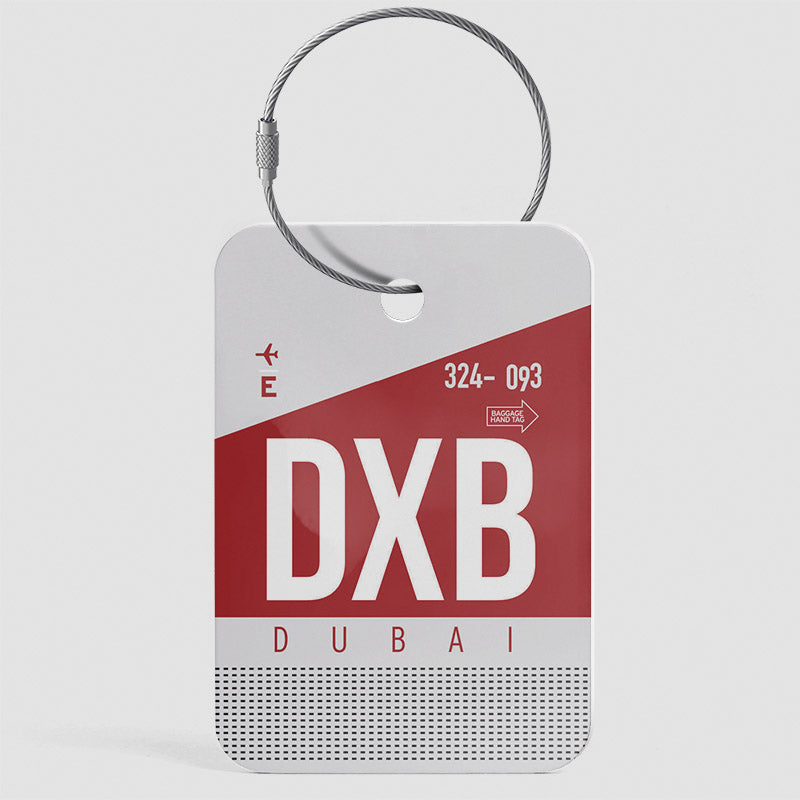 DXB - Étiquette de bagage