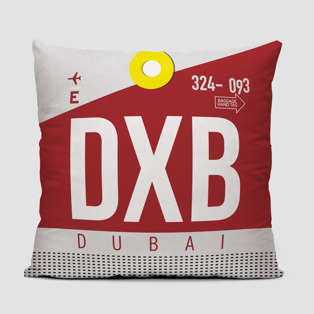 DXB - Throw Pillow - Airportag