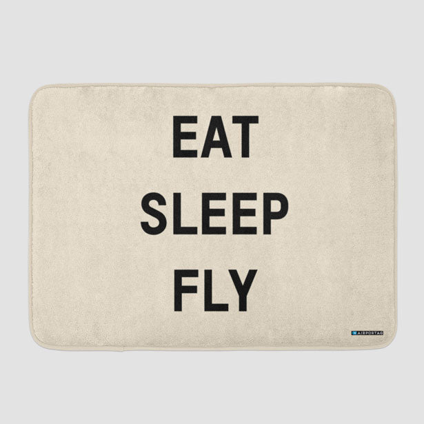 Eat Sleep Fly - Bath Mat - Airportag