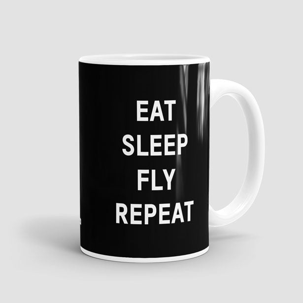 Eat Sleep Fly - Mug - Airportag