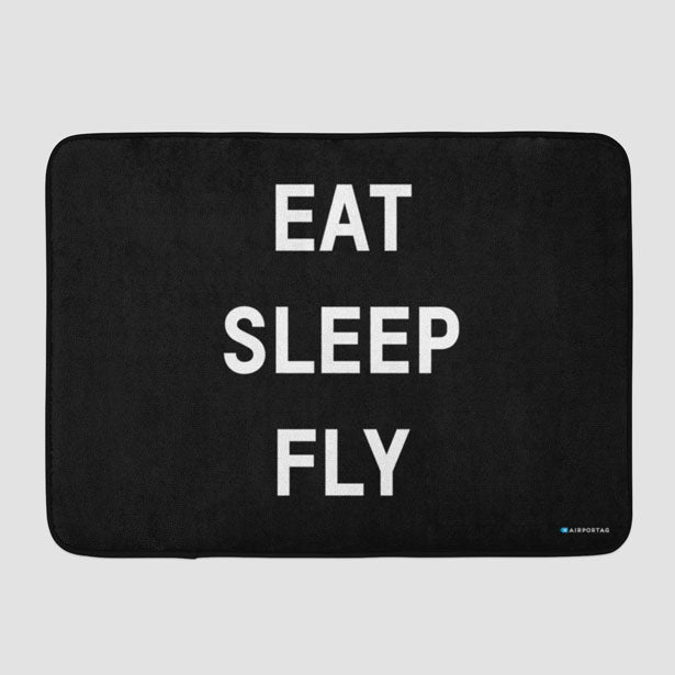 Eat Sleep Fly - Bath Mat - Airportag