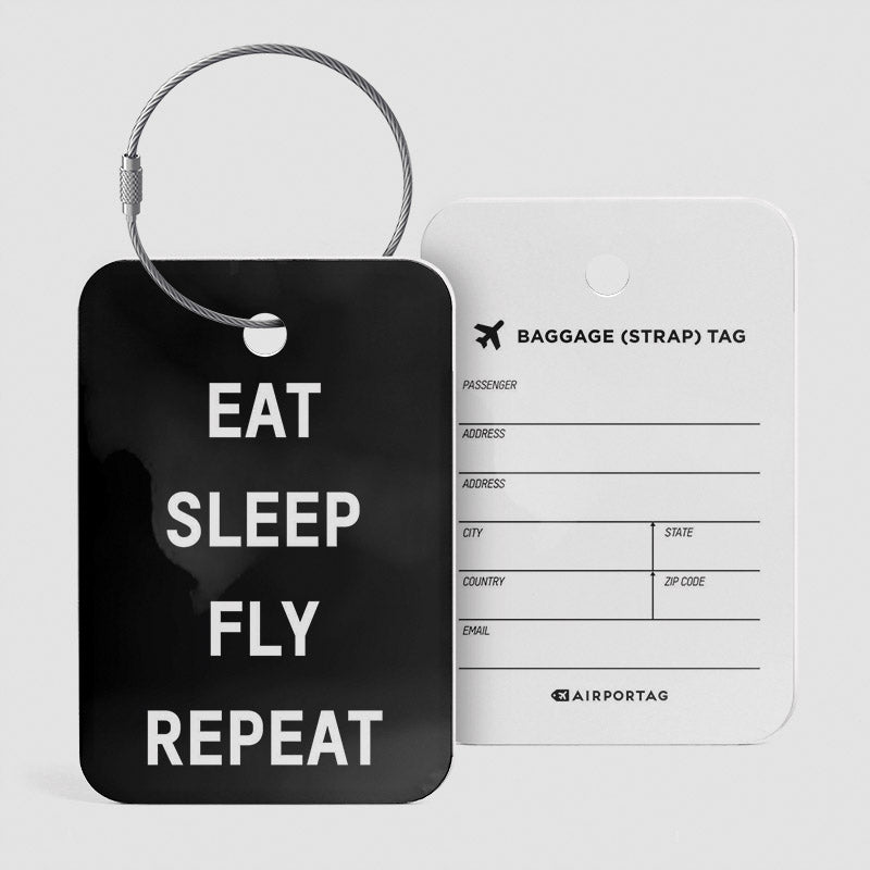 Eat Sleep Fly - ラゲッジタグ