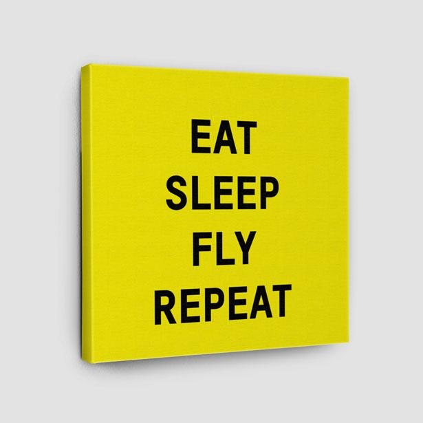 Eat Sleep Fly - Canvas - Airportag