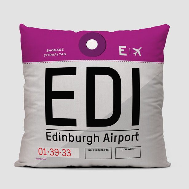 EDI - Throw Pillow - Airportag