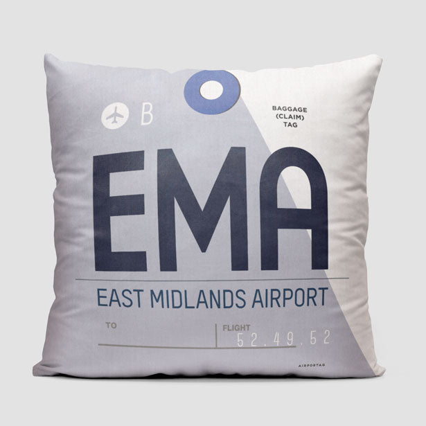 EMA - Throw Pillow - Airportag