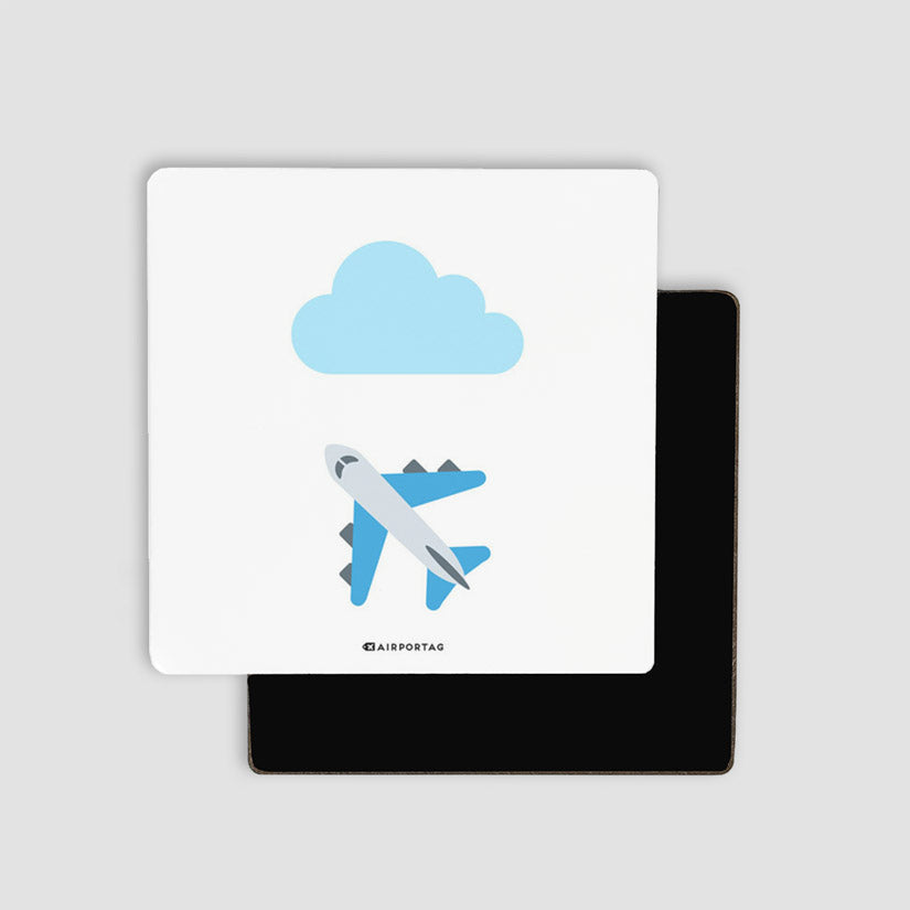 Emoji Cloud Plane - Magnet