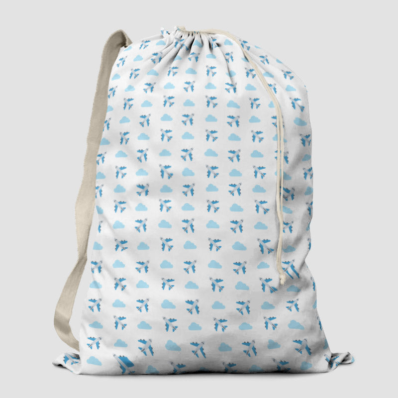 Emoji Cloud Plane - Laundry Bag - Airportag