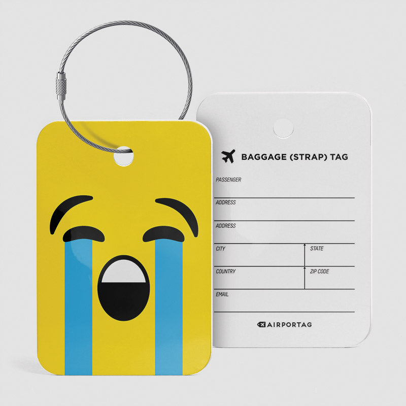 Emoji Crying - Luggage Tag