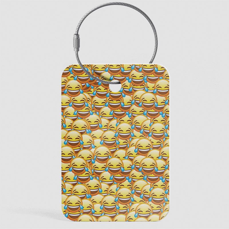 Emoji LOL Pattern - Luggage Tag
