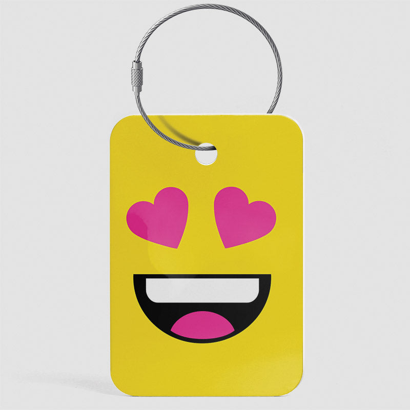 Emoji Amour - Étiquette de Bagage