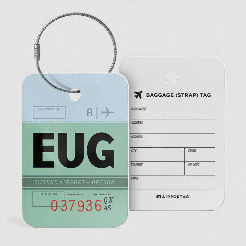 EUG - Étiquette de bagage
