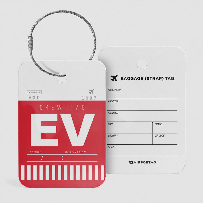 EV - Étiquette de bagage