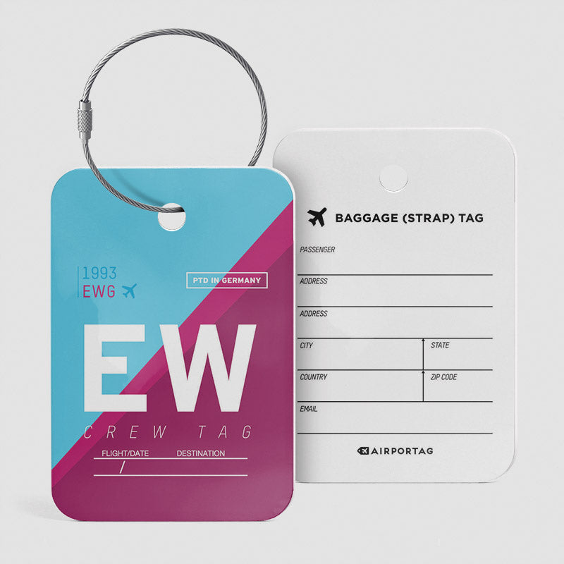 EW - Étiquette de bagage