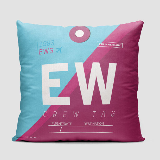EW - Throw Pillow - Airportag