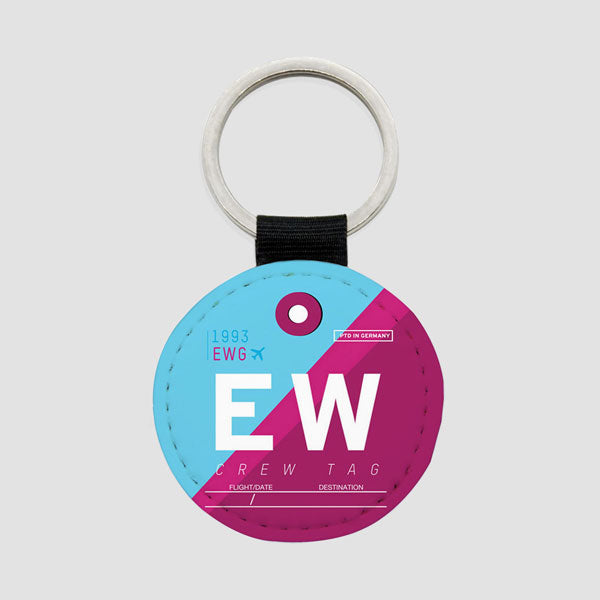 EW - Round Keychain