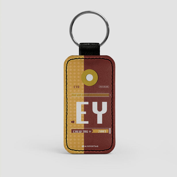 EY - Leather Keychain - Airportag