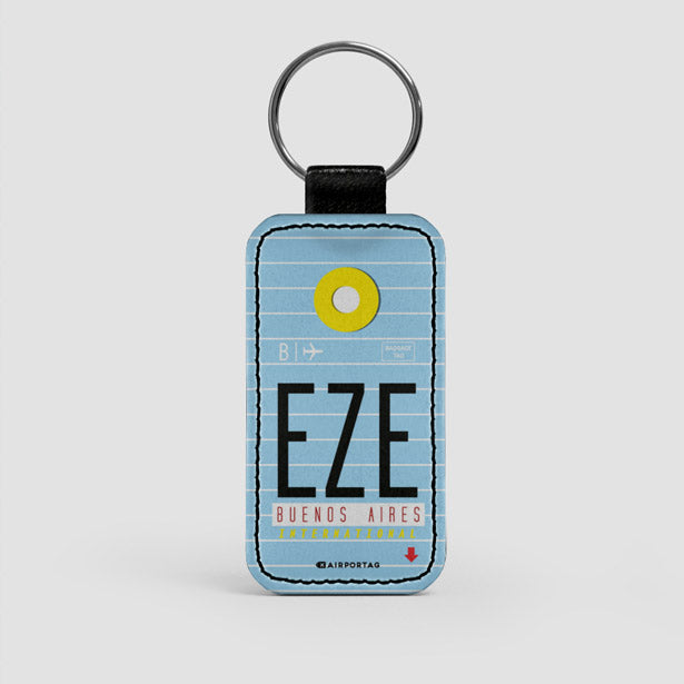 EZE - Leather Keychain - Airportag