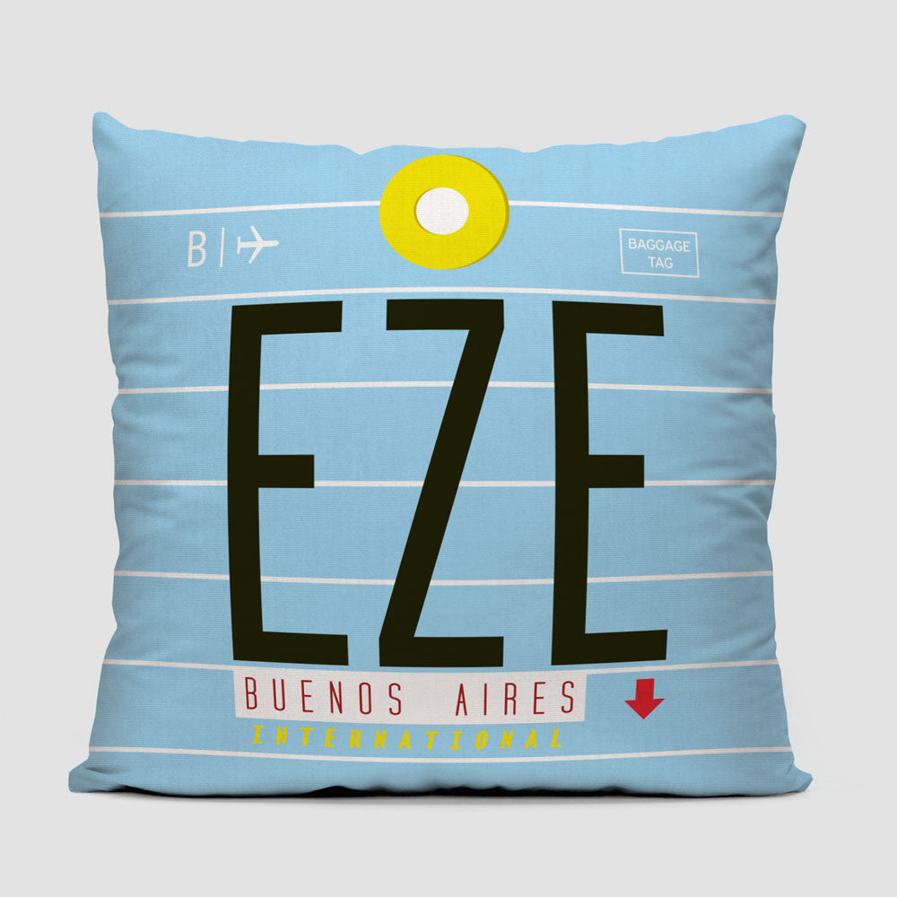 EZE - Throw Pillow - Airportag