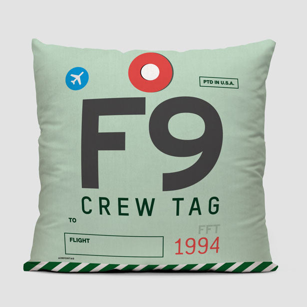 F9 - Throw Pillow - Airportag