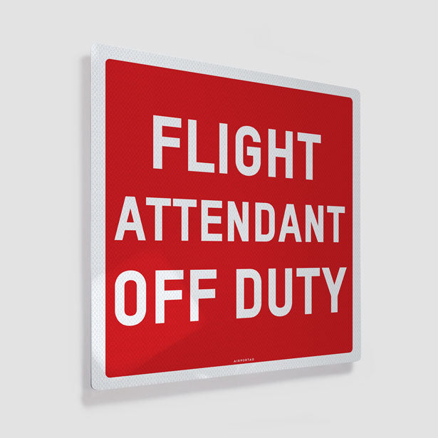 Flight Attendant Off Duty - Metal Print - Airportag