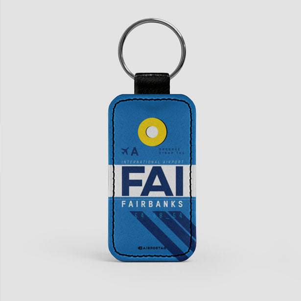 FAI - Leather Keychain - Airportag