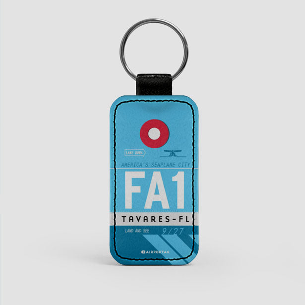 FA1 - Leather Keychain - Airportag