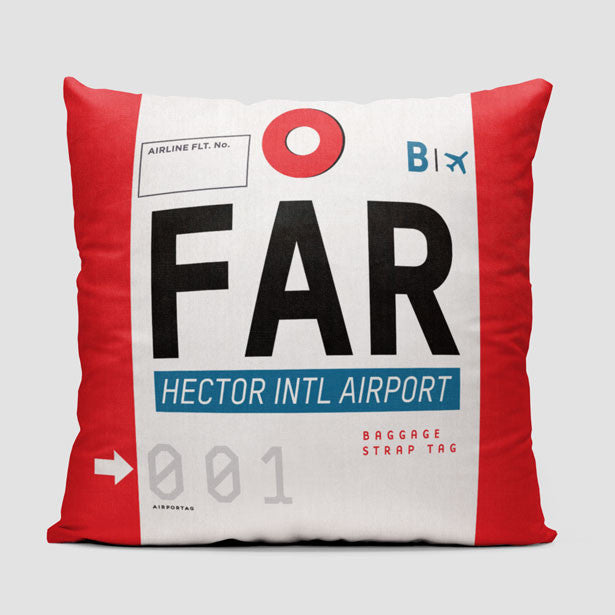 FAR - Throw Pillow - Airportag
