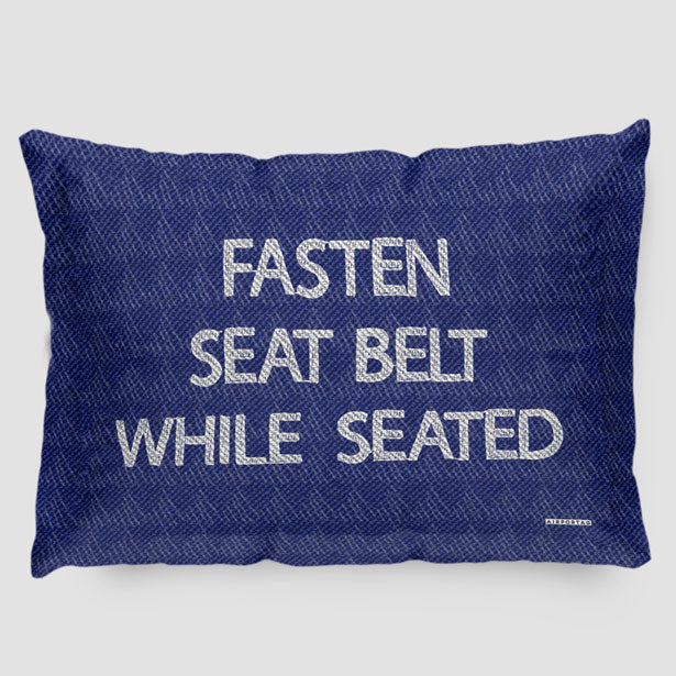 Fasten Seat Belt - Pillow Sham - Airportag