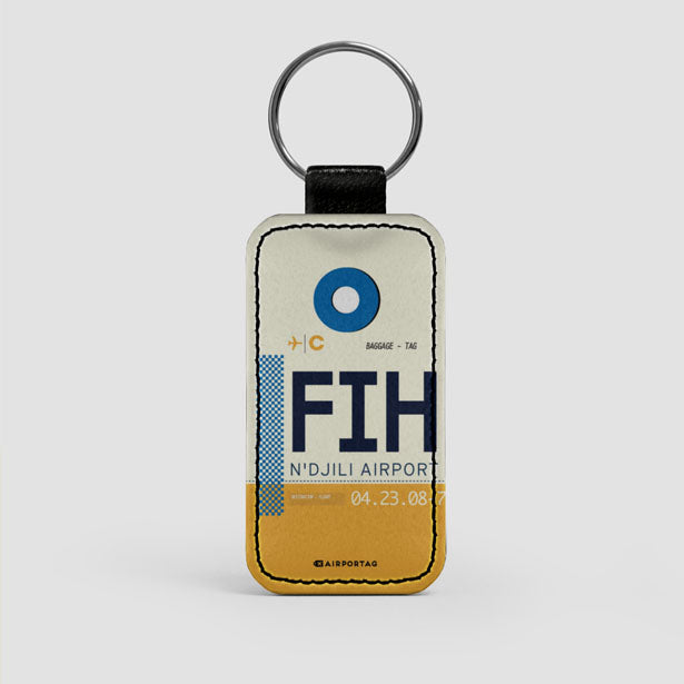 FIH - Leather Keychain - Airportag