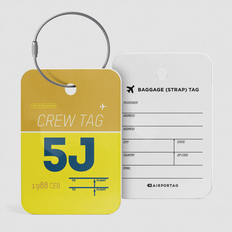 5J - Étiquette de bagage