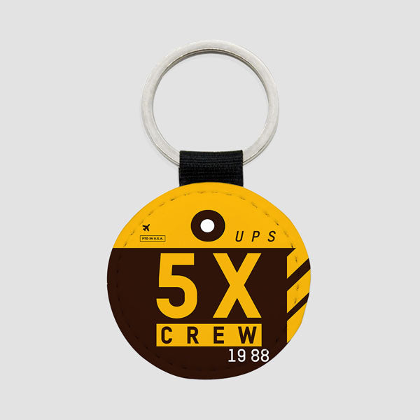 5X - Round Keychain