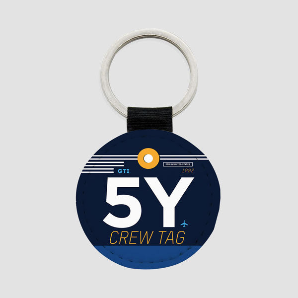 5Y - Round Keychain