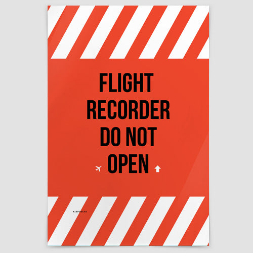 Flight Recorder - Poster - Airportag