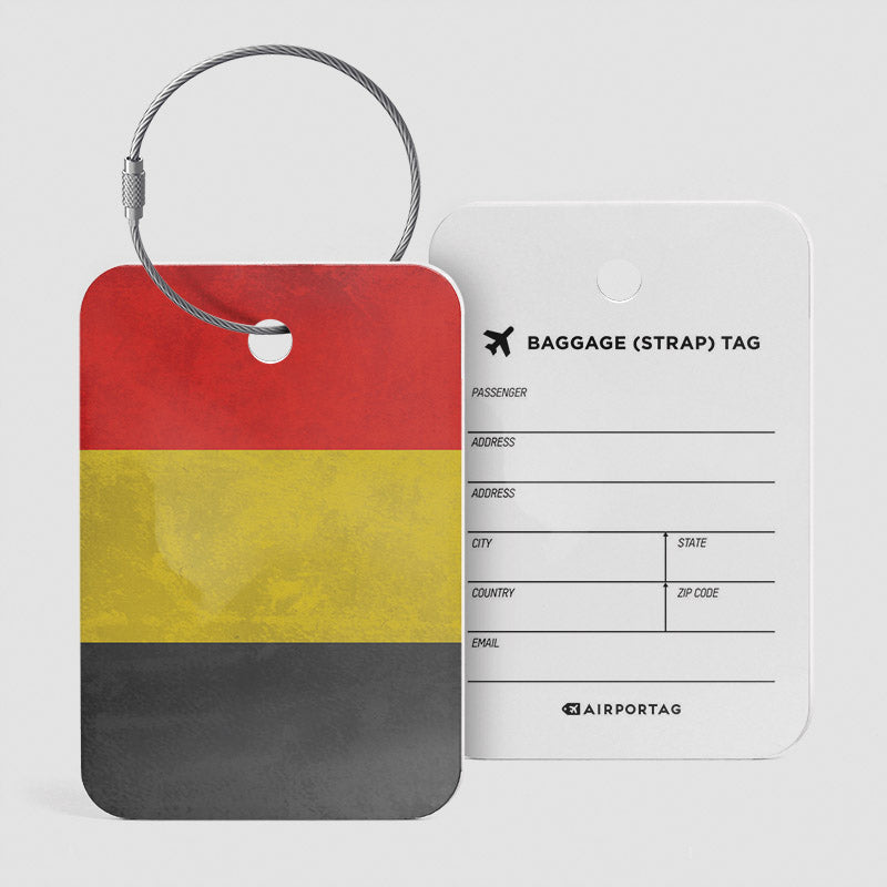 Drapeau belge - Étiquette de bagage