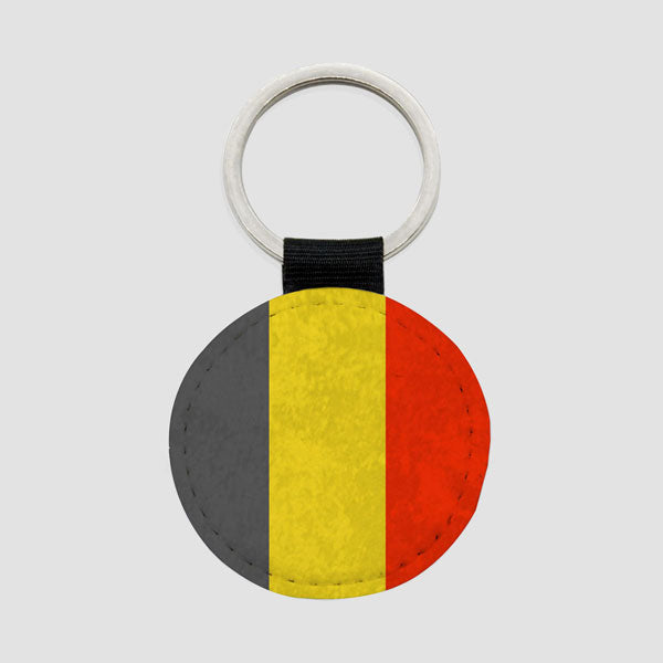 Belgian Flag - Round Keychain