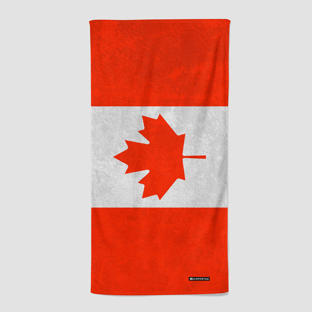 Canadian Flag - Beach Towel - Airportag