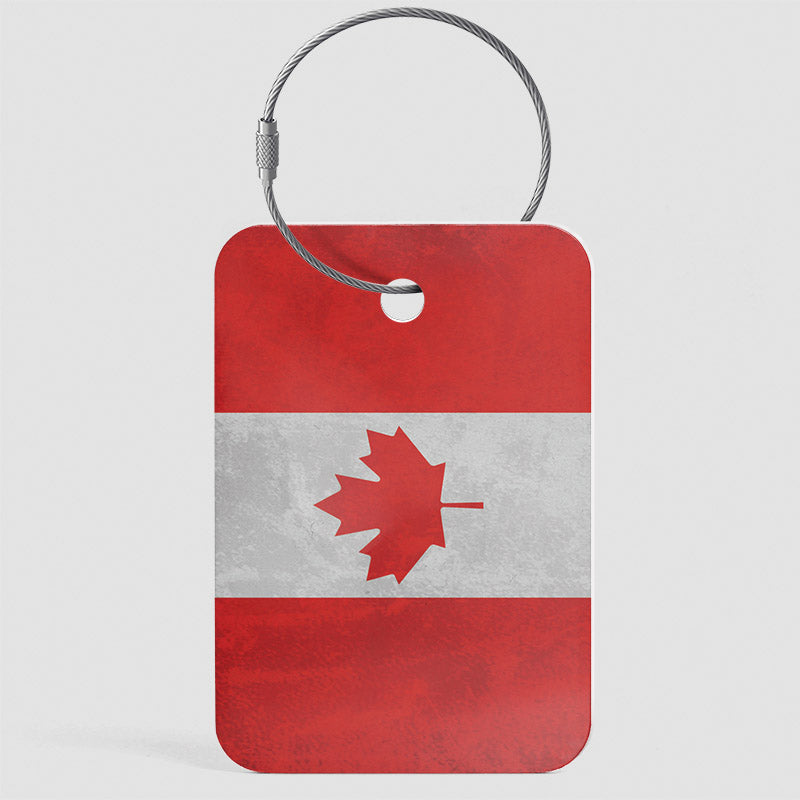 Drapeau canadien - Étiquette de bagage
