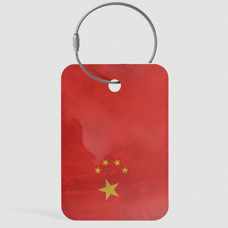 中国の国旗 - 荷物タグ
