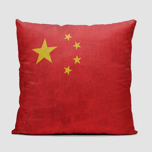 Chinese Flag - Throw Pillow - Airportag