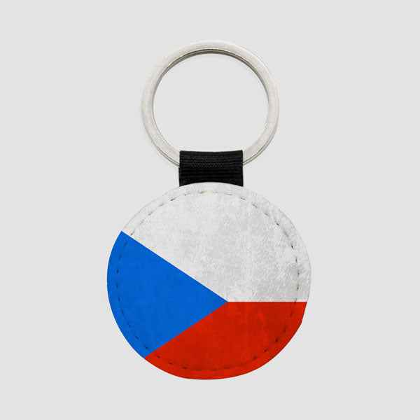 Czech Republic Flag - Round Keychain
