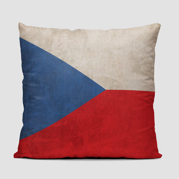 Czech Republic Flag - Throw Pillow - Airportag