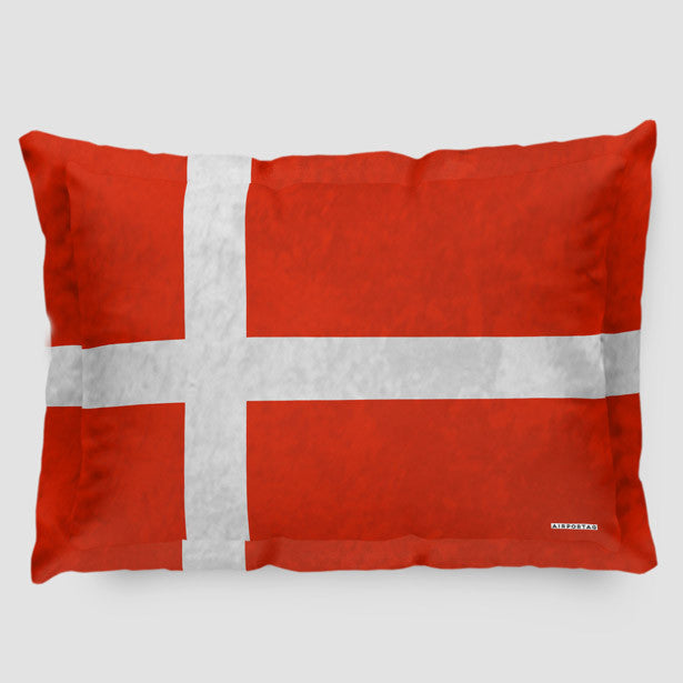 Danish Flag - Pillow Sham - Airportag