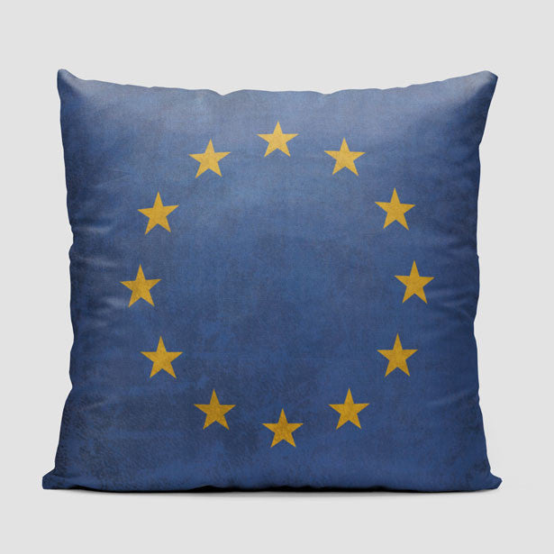 European Flag - Throw Pillow - Airportag