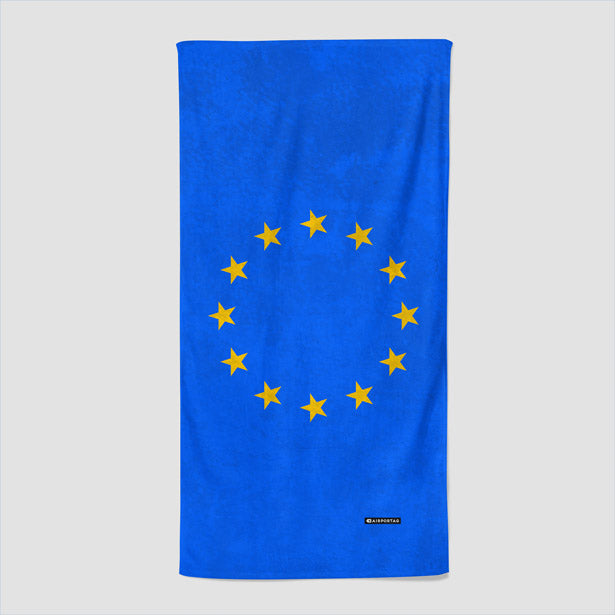 European Flag - Beach Towel - Airportag