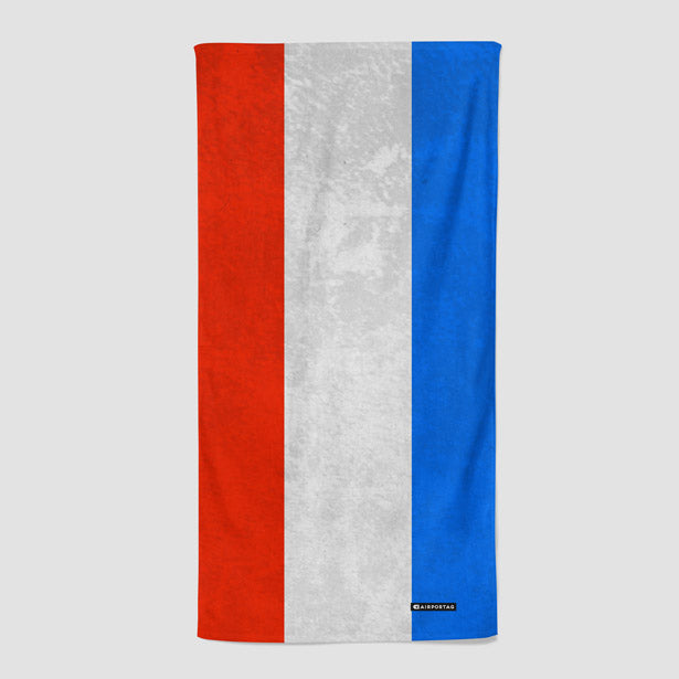 French Flag - Beach Towel - Airportag