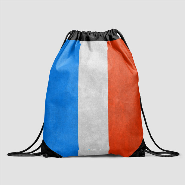 French Flag - Drawstring Bag - Airportag