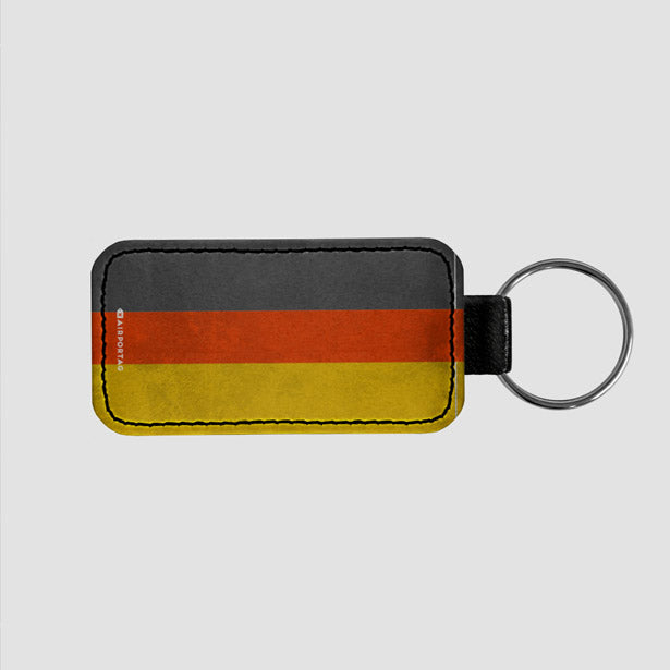 German Flag - Leather Keychain - Airportag