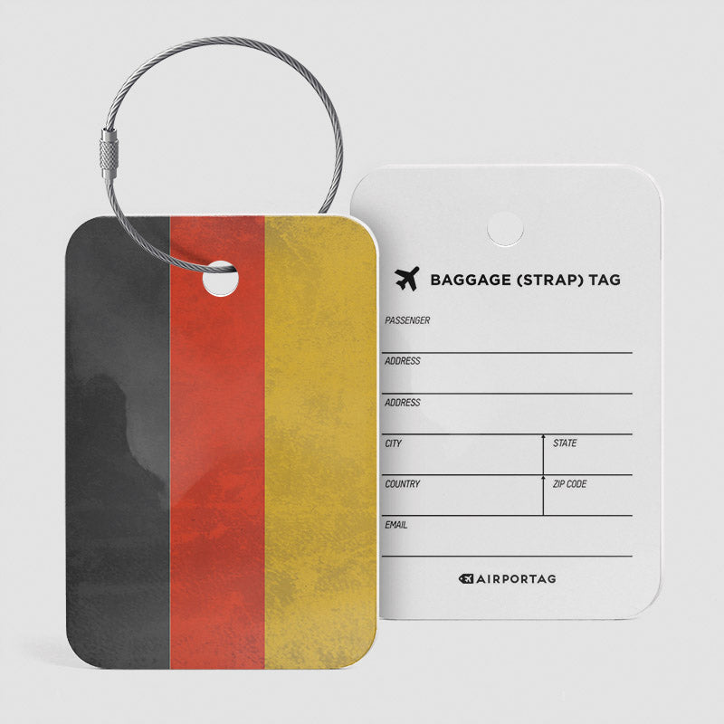 Drapeau allemand - Étiquette de bagage