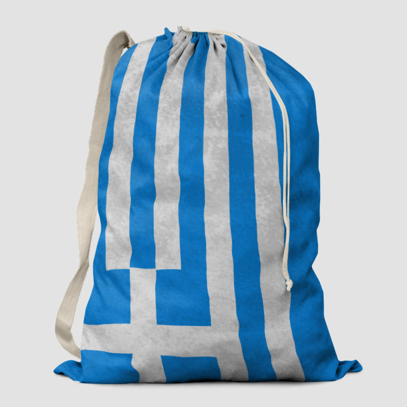 Greek Flag - Laundry Bag - Airportag